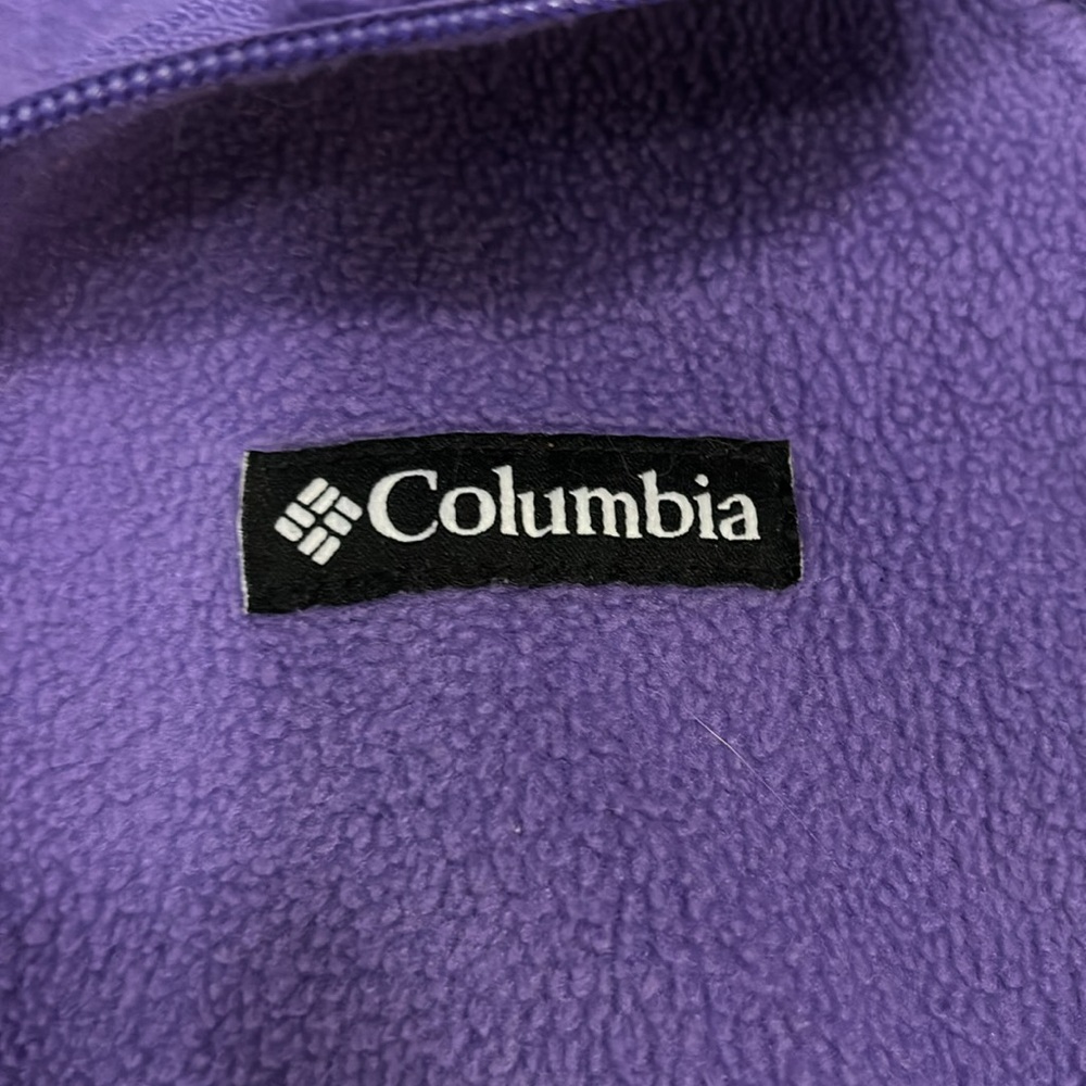 Girls Columbia purple fleece jacket. Size large. Good used condition. - Picture 2 of 5